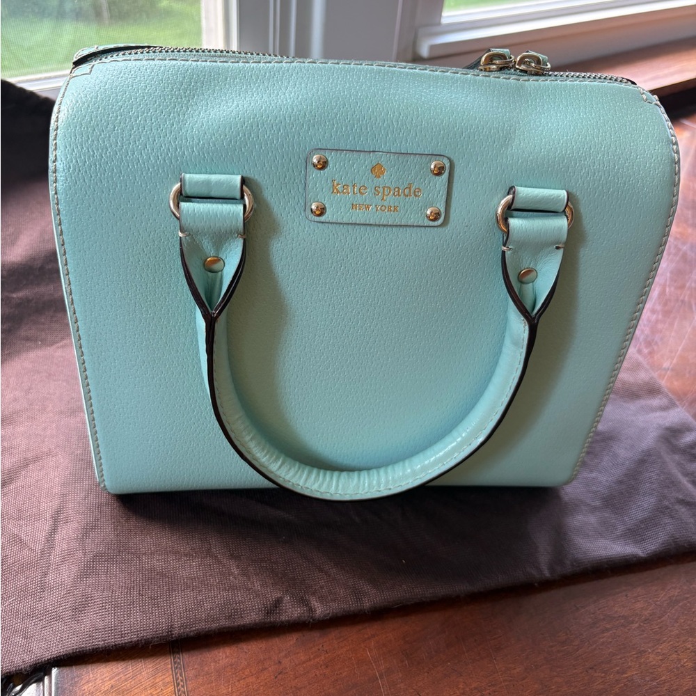 kate spade New York Allessa Wellesley Satchel Bag in Robins Egg Blue